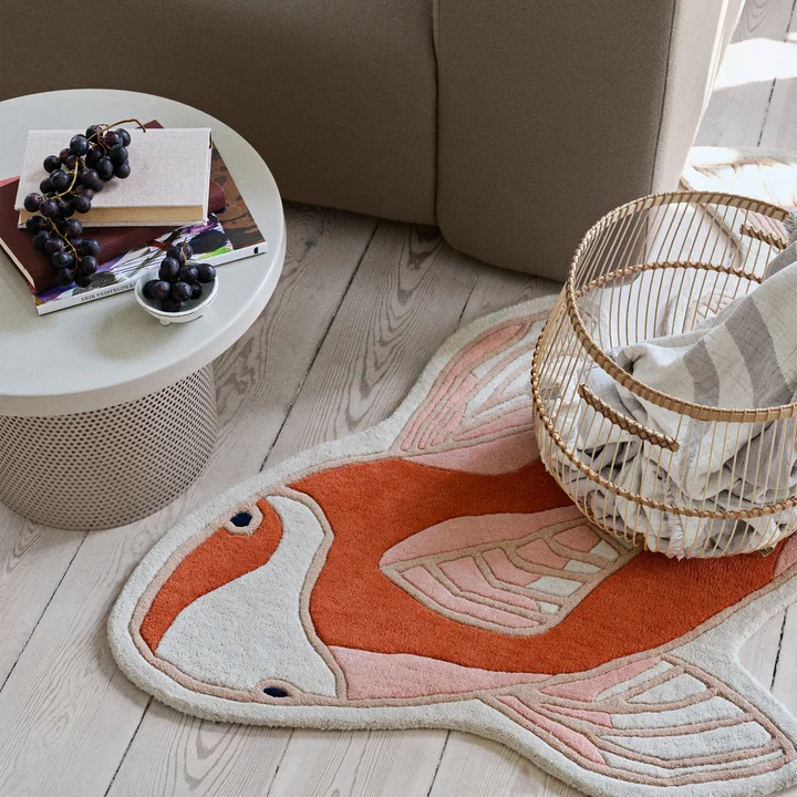 Broste Copenhagen - Koi Teppich, pumpkin orange