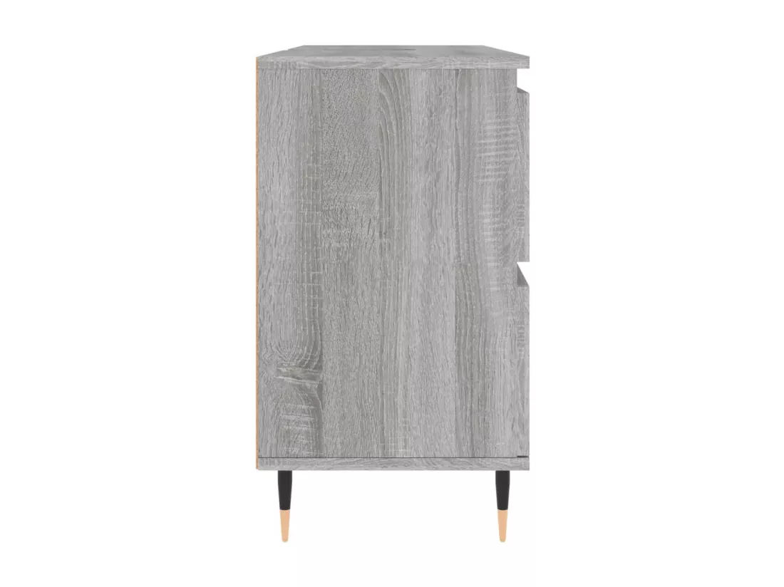 Armoire salle de bain sonoma gris 80x33x60 cm bois d'ingénierie