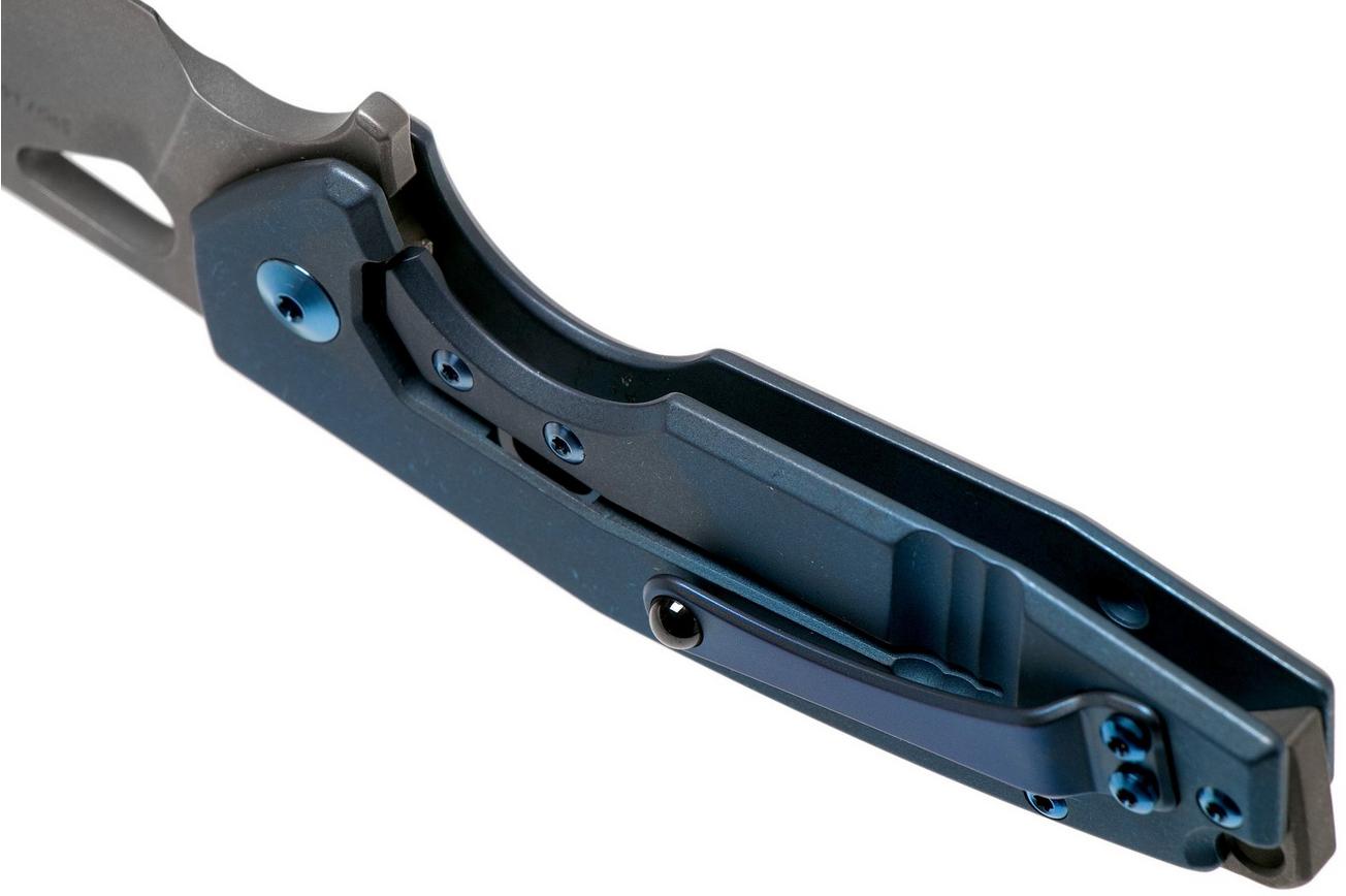 Fox Yaru FX-527TI Stonewashed Blue Titanium zakmes, Jesper Voxnaes design