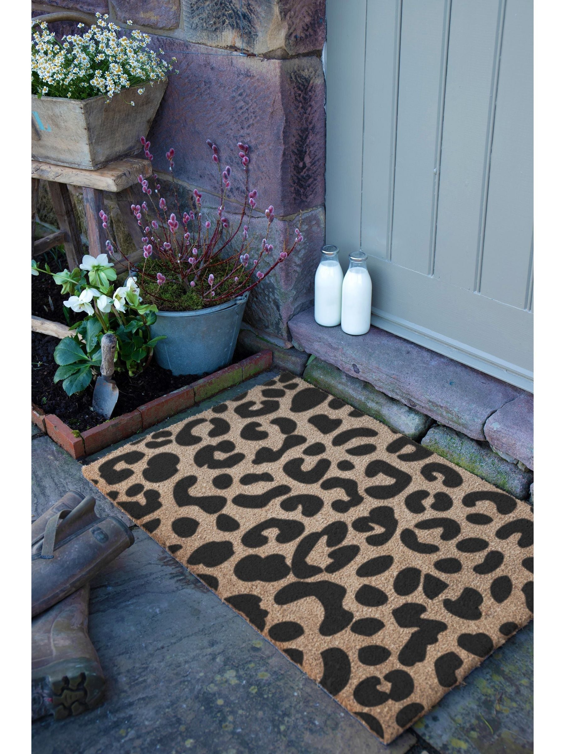 Artsy Mats Country Home Leopard Doormat