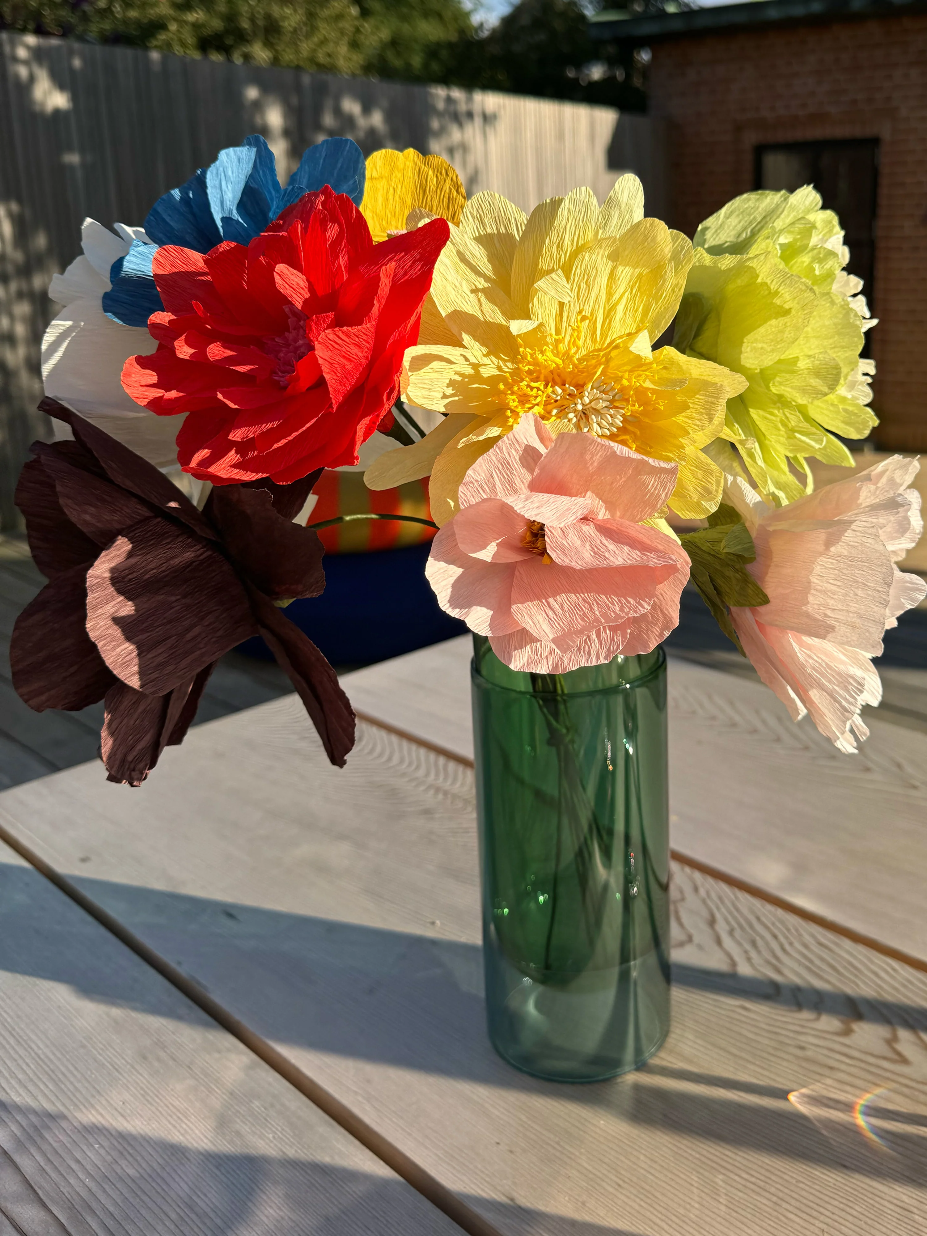 Handgemaakte kunstbloem Oriental Poppy