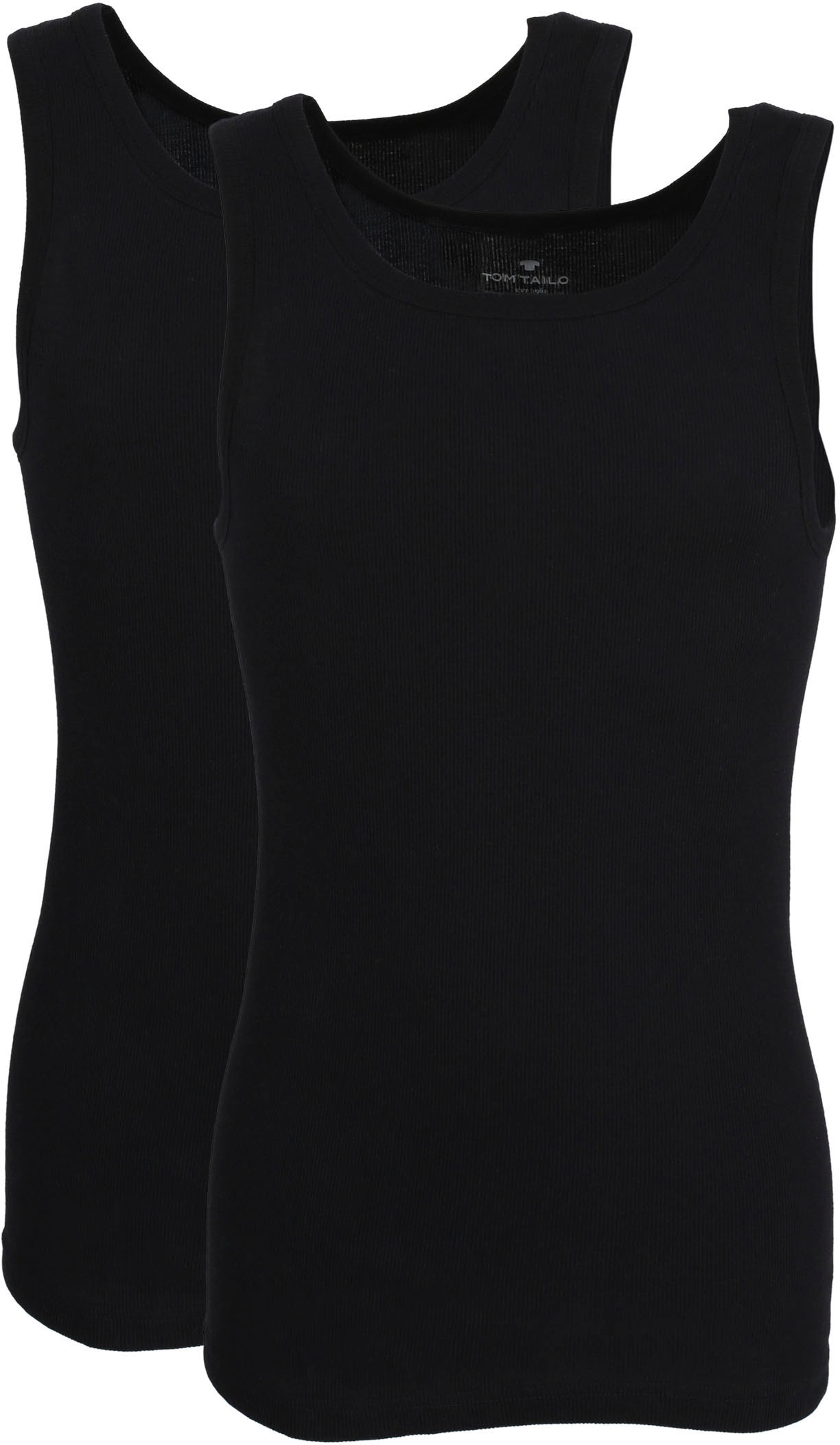 TOM TAILOR Tanktop »Montana«, Rundhalsausschnitt, slim fit, basic, elastisch, hüftbedeckend