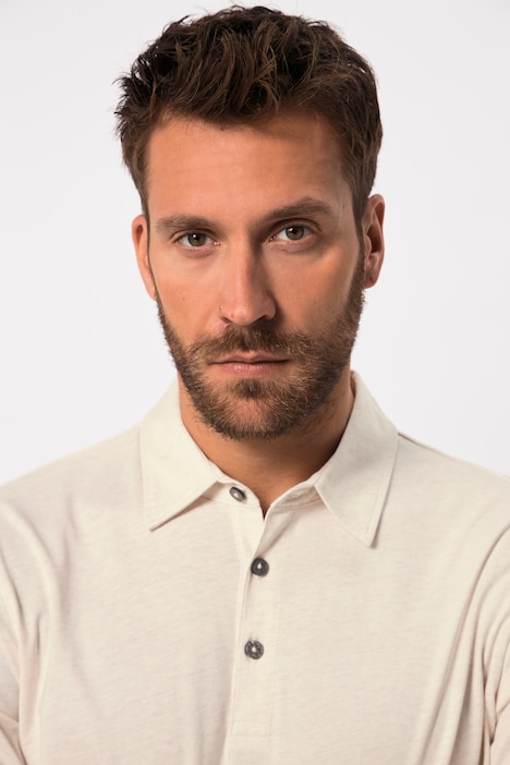 JP AWARE Poloshirt, Langarm mit Manschetten, GOTS zertifizierte Biobaumwolle