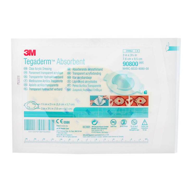 Tegaderm 3M Absorbent Ver.oval 7,6x9,5 cm 90800, 10 St