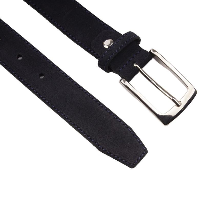 Legend Leren Riem Suede 30348 Maat 95 Blauw