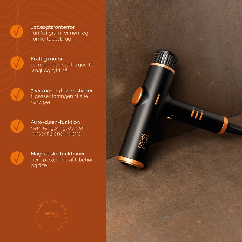 NICMA Styling Lightweight High Speed Hair Dryer