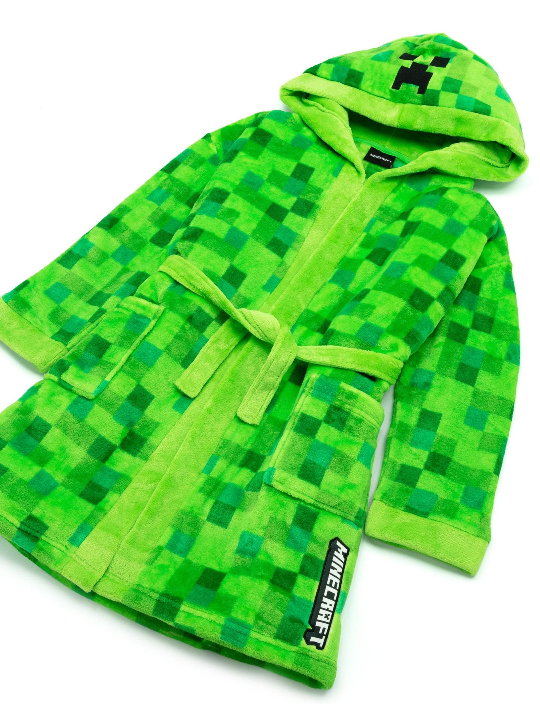 Groen Minecraft - Vanilla Underground - Uniseks fleece kamerjas voor kinderen