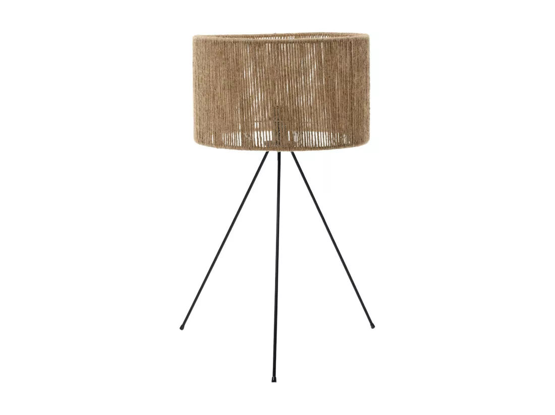 Set 2 Lampadaire et Lampe de Table Budi Beige O91