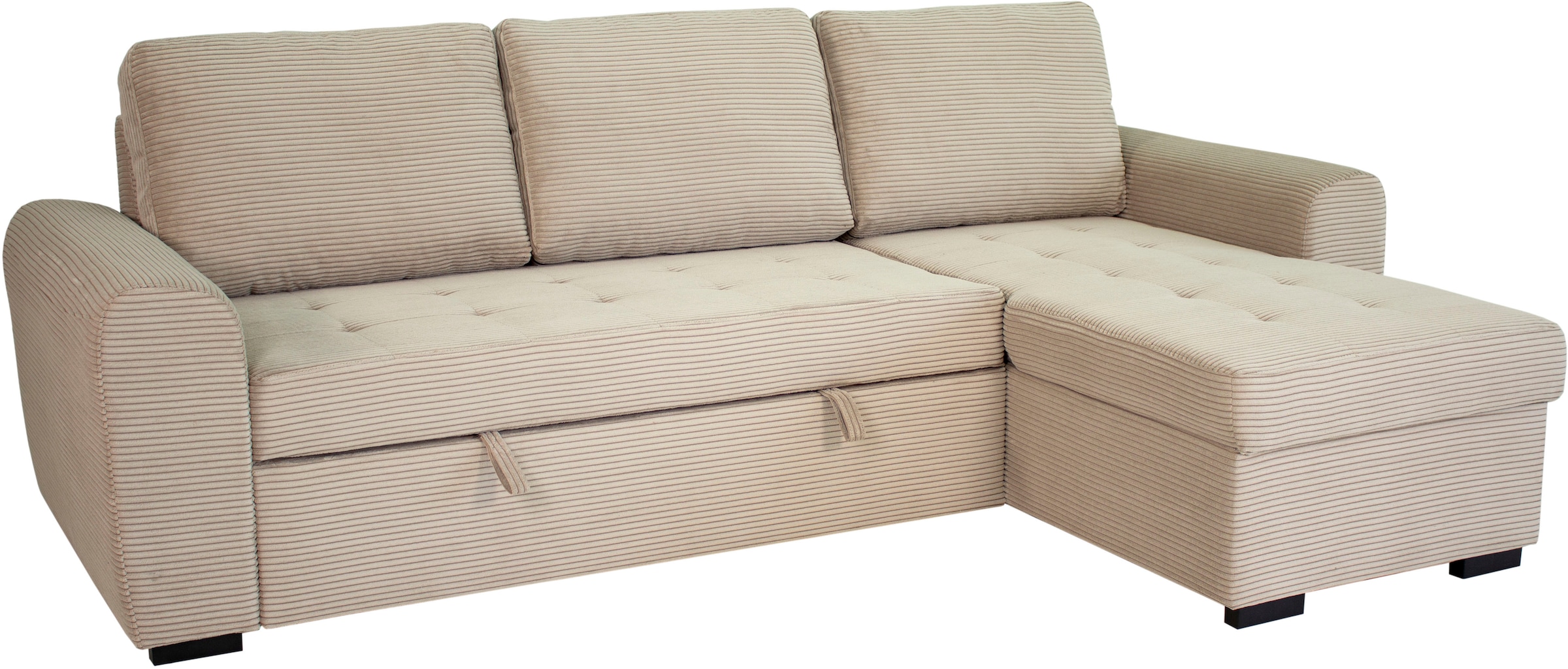 Trends by HG Ecksofa »Poll L-Form, B: 245 cm« mit Bettfunktion & Bettkasten