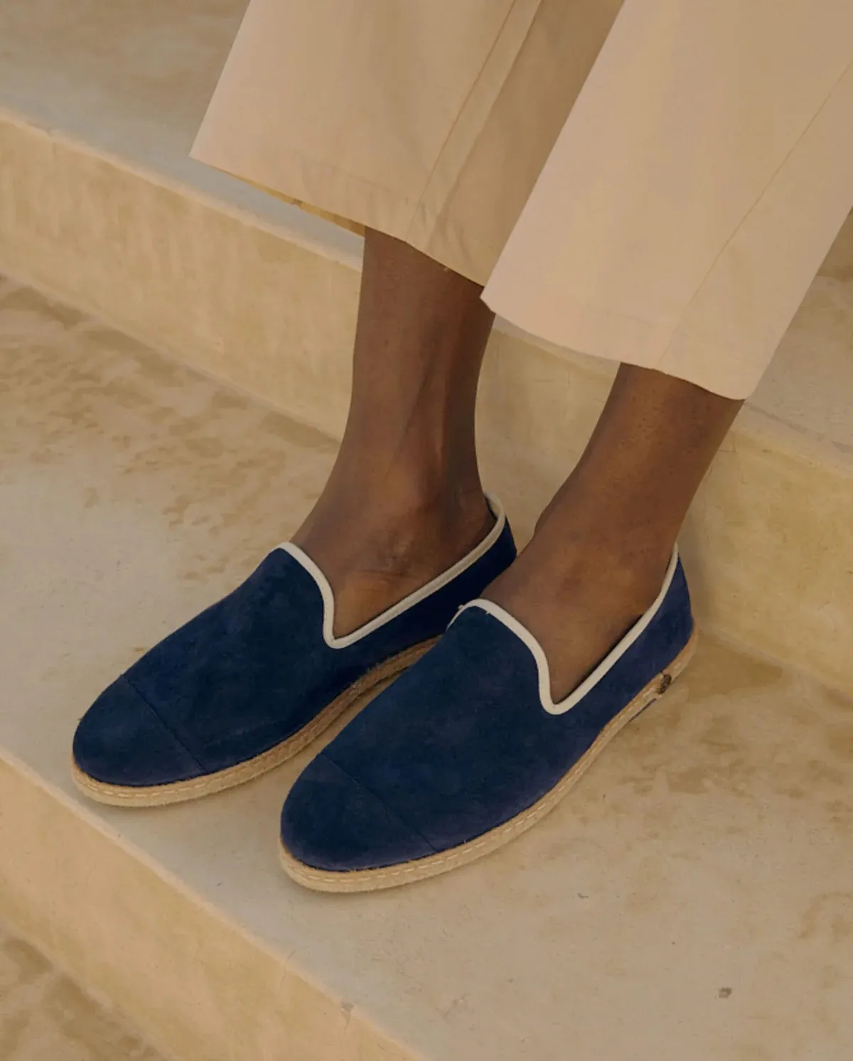 Espadrille homme cuir Angarde