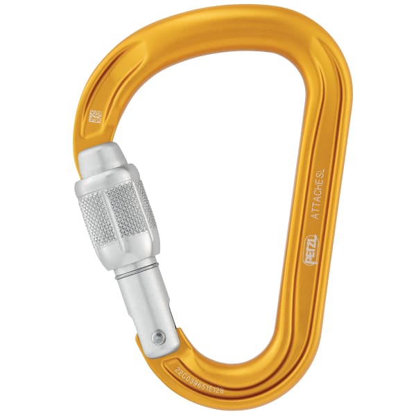 Mousqueton escalade PETZL PETZL ATTACHE SCREW-LOCK JAUNE