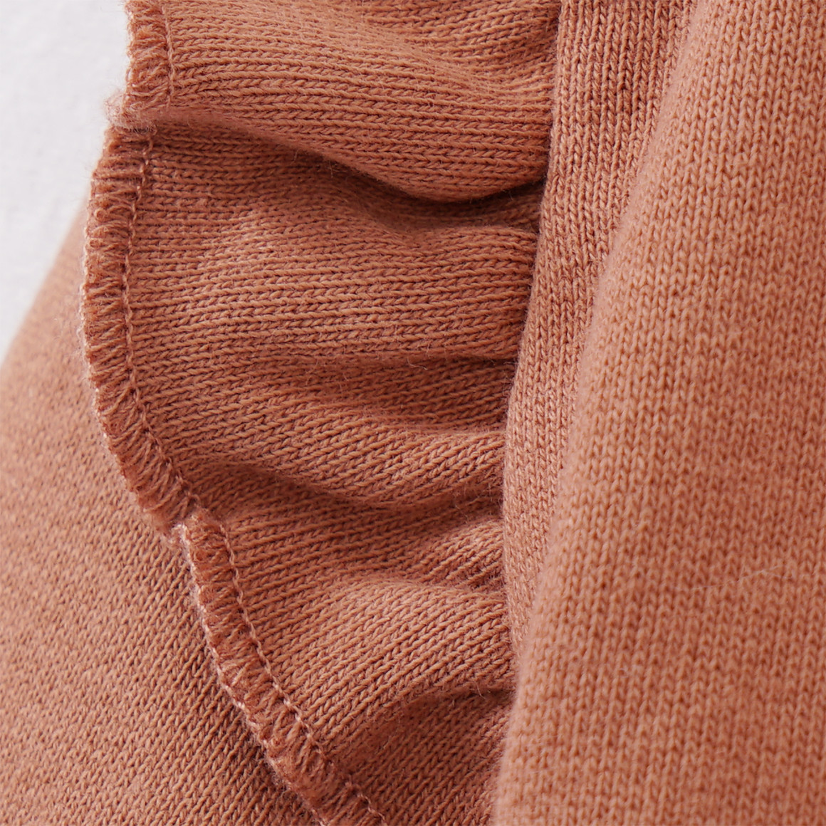 Topomini Pure Collection Baby Sweatshirt mit Volants terracotta