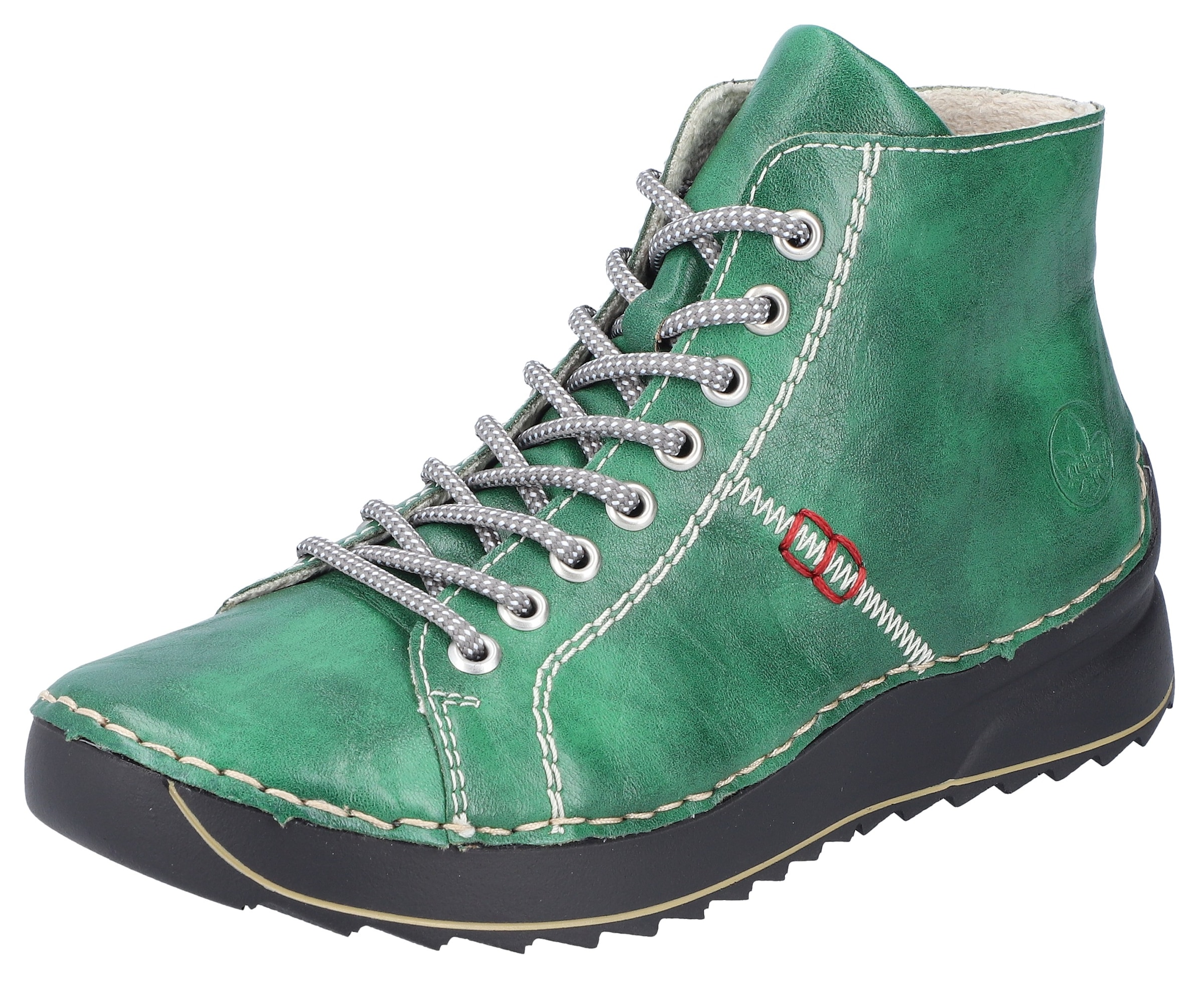 Rieker Schnürboots  Schnürstiefelette, High Top Sneaker, Plateauboots mit Profilsohle