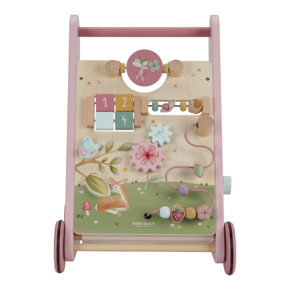 Little Dutch Fairy Garden houten activiteiten loopwagen