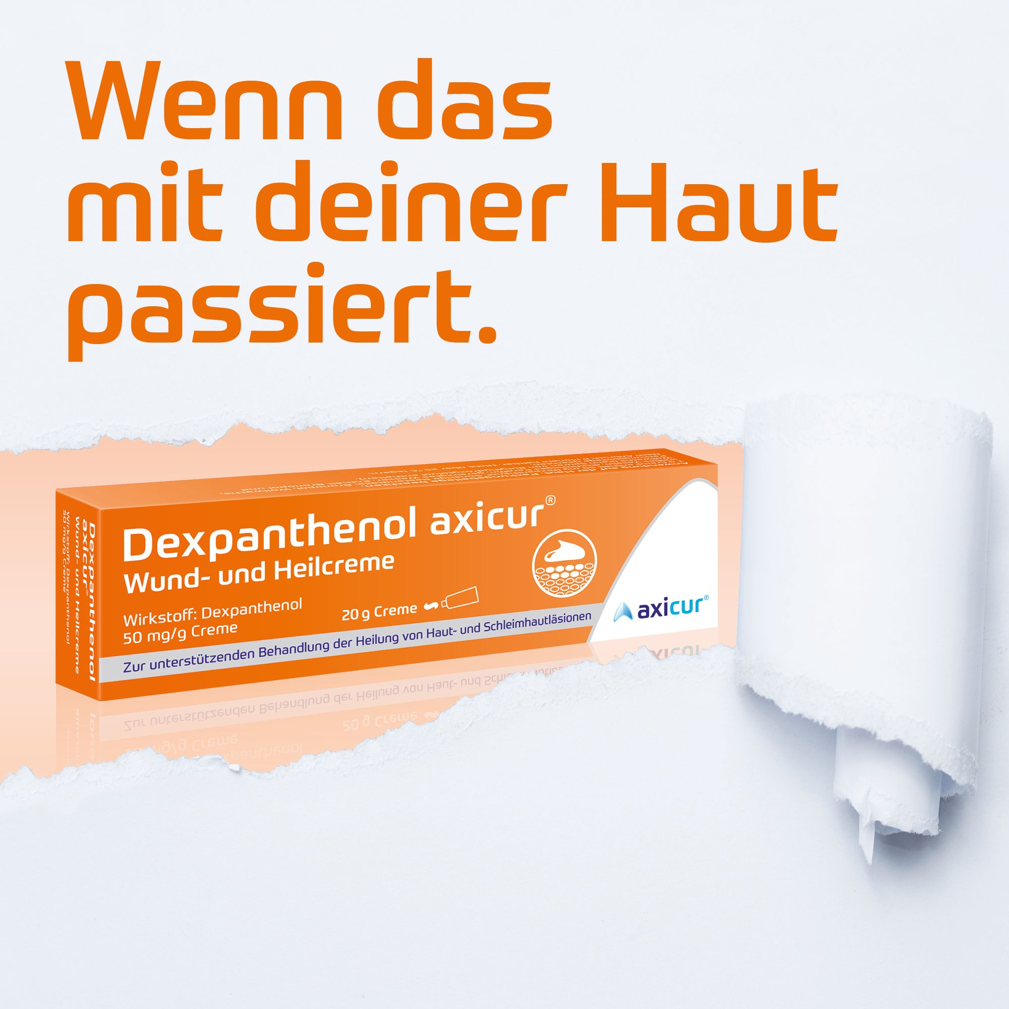 Dexpanthenol axicur® Wund- und Heilcreme 50mg/g Creme