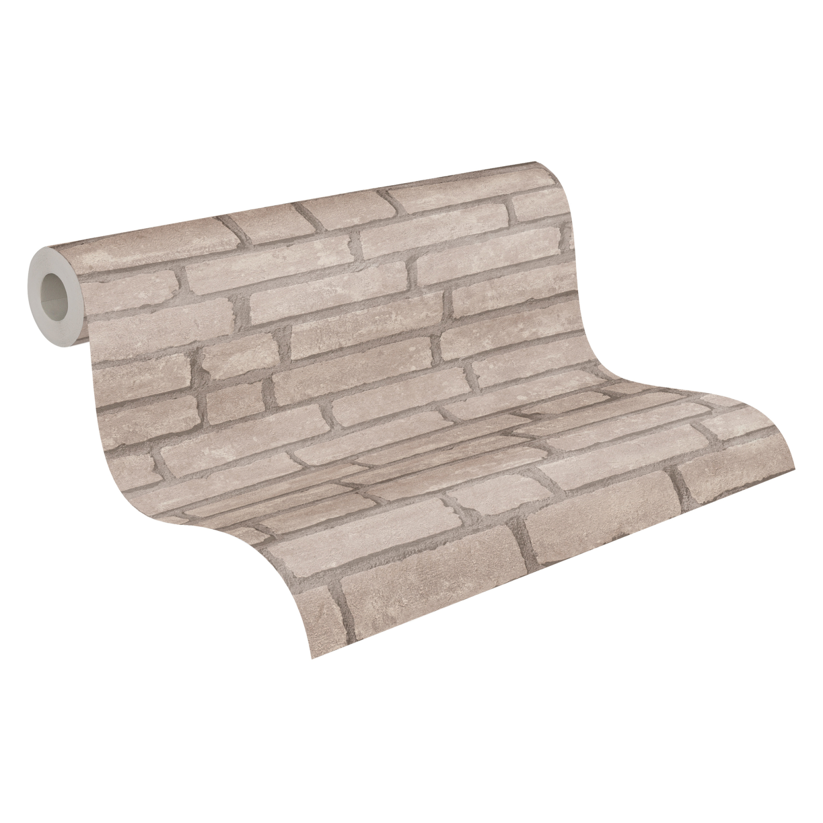 Vliestapete INDUSTRIAL - grau-beige - 10 Meter