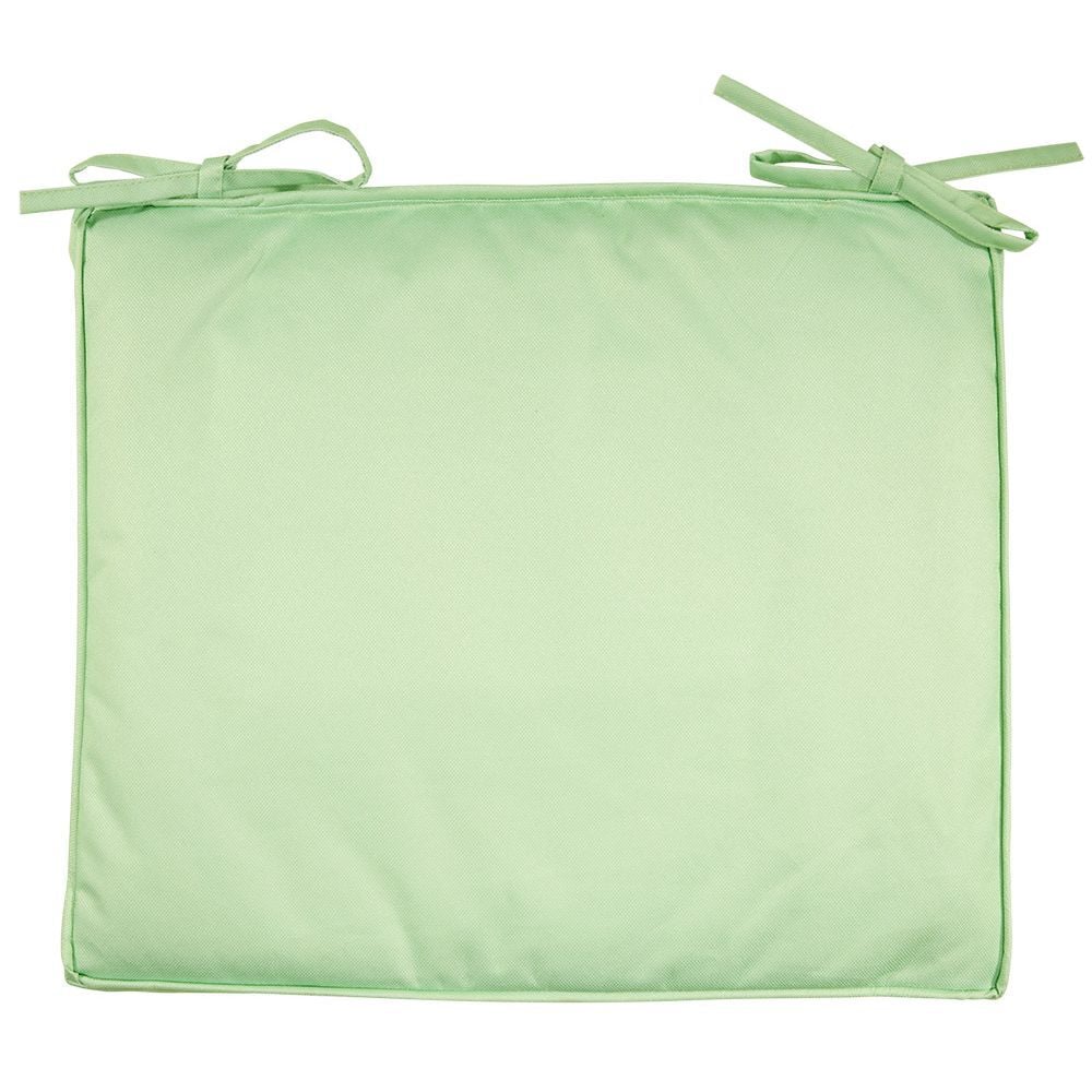 Coussin de chaise polyester uni vert clair