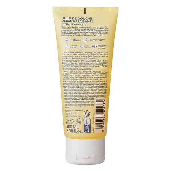 MKL Green Nature - Aqua: Óleo de Banho Orgânico Dermocalmante** 100ml