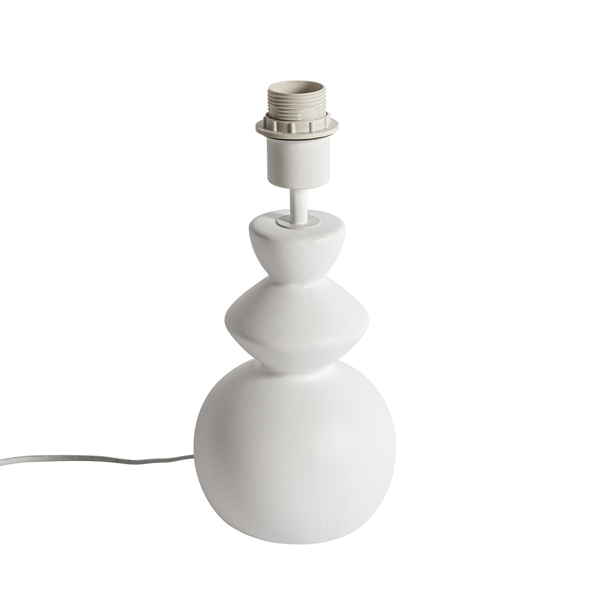 Design tafellamp van wit keramiek, 15 cm zonder kap – Alisia