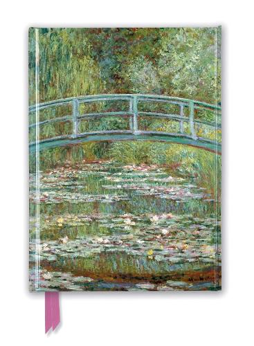 Claude Monet: Bridge over a Pond of Water Lilies (Foiled Journal) - Flame Tree Notebooks
