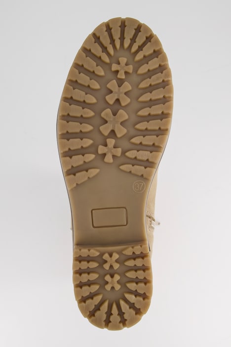 Lederstiefel, 3XL-Schaft, Schnürung, Weite H