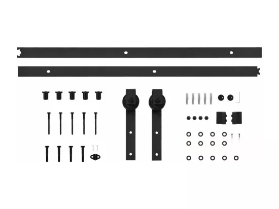 Porte coulissante et kit de quincaillerie 70x210 cm pin massif