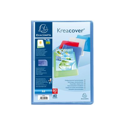 Exacompta KreaCover - Porte vues personnalisable - 80 vues - A4 - disponible dans différentes couleurs