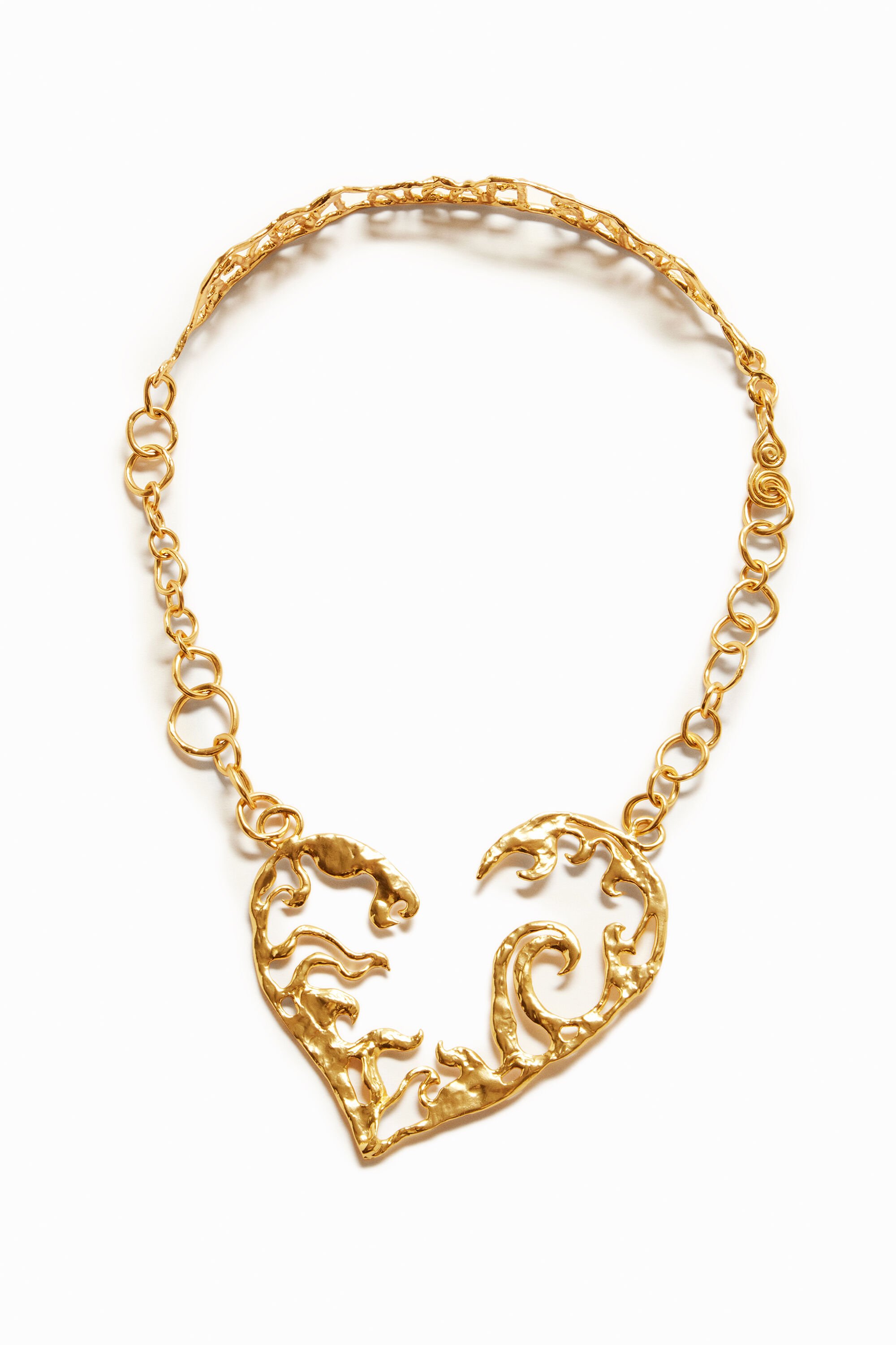 Collier cœur plaqué or Zalio