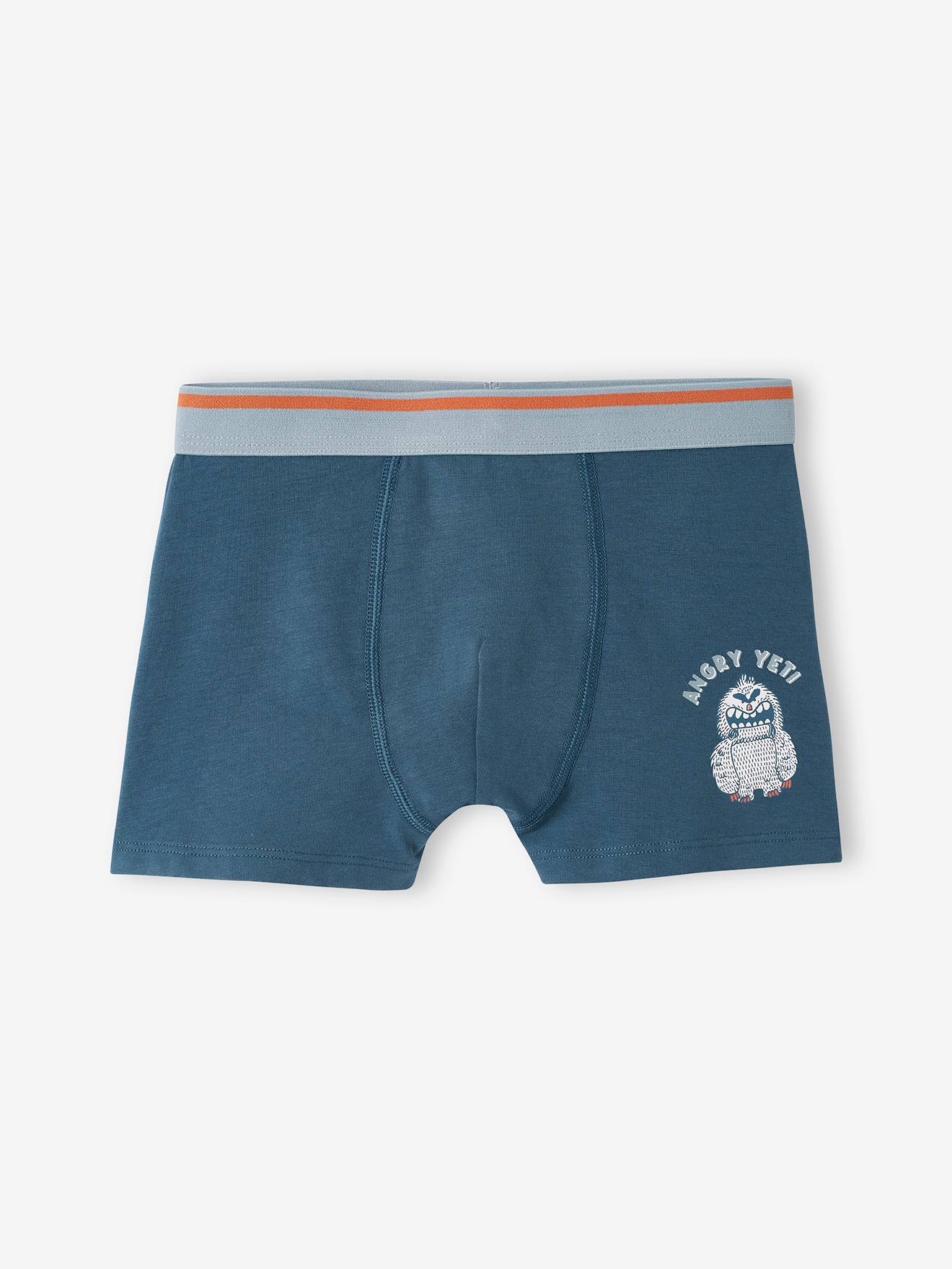 Pacote com 5 cuecas boxer elásticas 