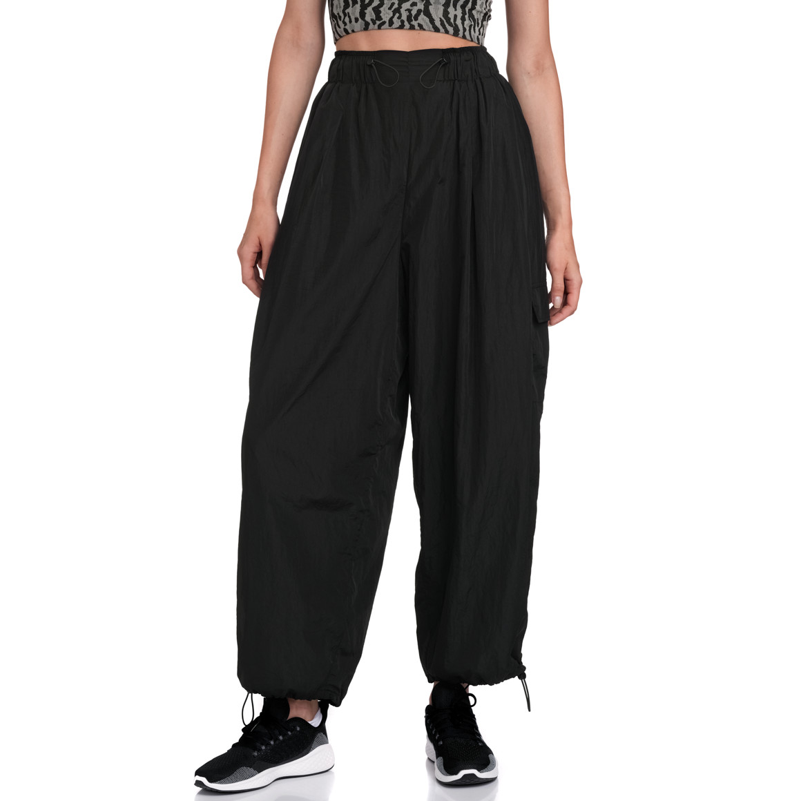 Gina Sports Damen Sport-Hose weit geschnitten schwarz