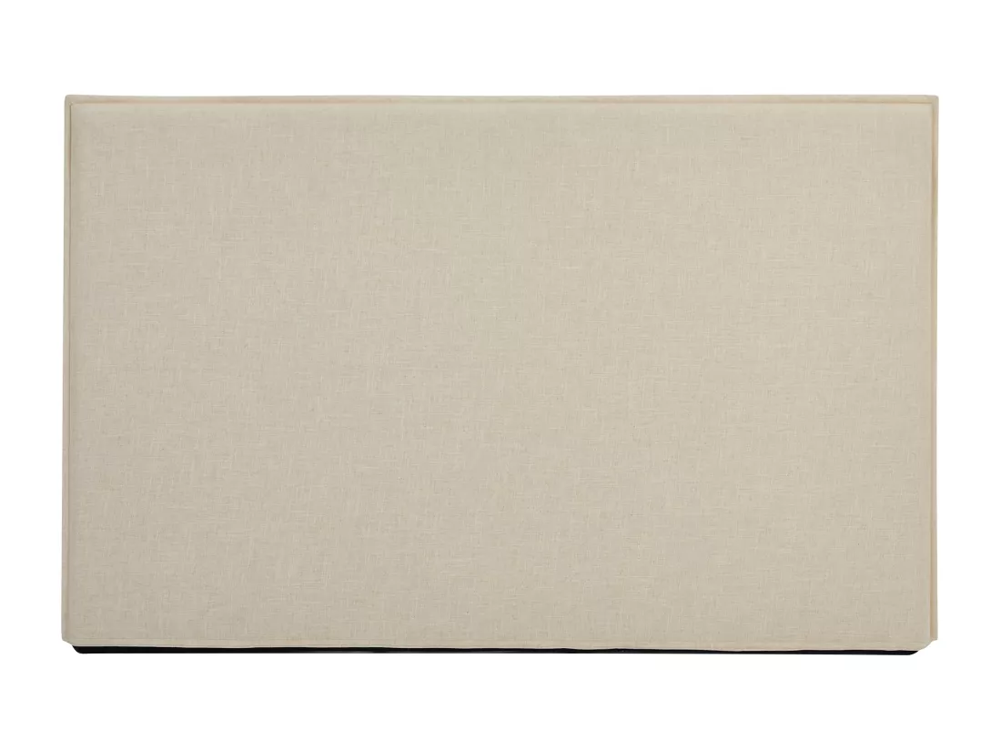 Tête de lit déhoussable 150 cm - Coton et lin - Beige - TAHIME