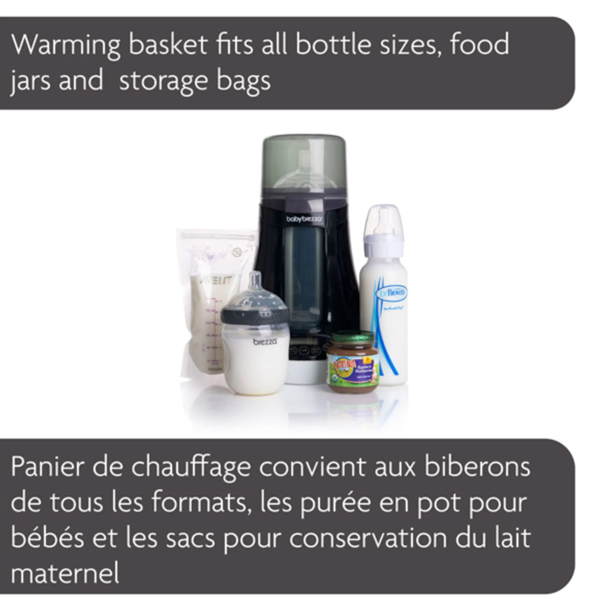 Baby Brezza Chauffe-biberon pour Lait Maternel et Préparation Lactée