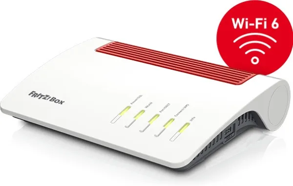 AVM FRITZ!Box 7590 AX - Wi-Fi-system - (router) - mesh - DSL-modem 1GbE - Wi-Fi 6 - Dual Band - VoIP telefon adapter (DECT)