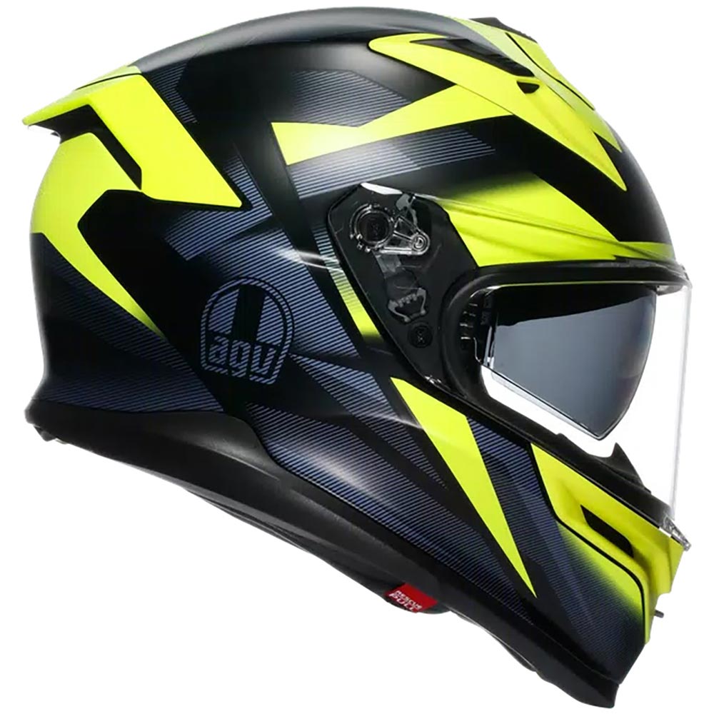 AGV - Casque K7 Glimpse Noir / Jaune fluo