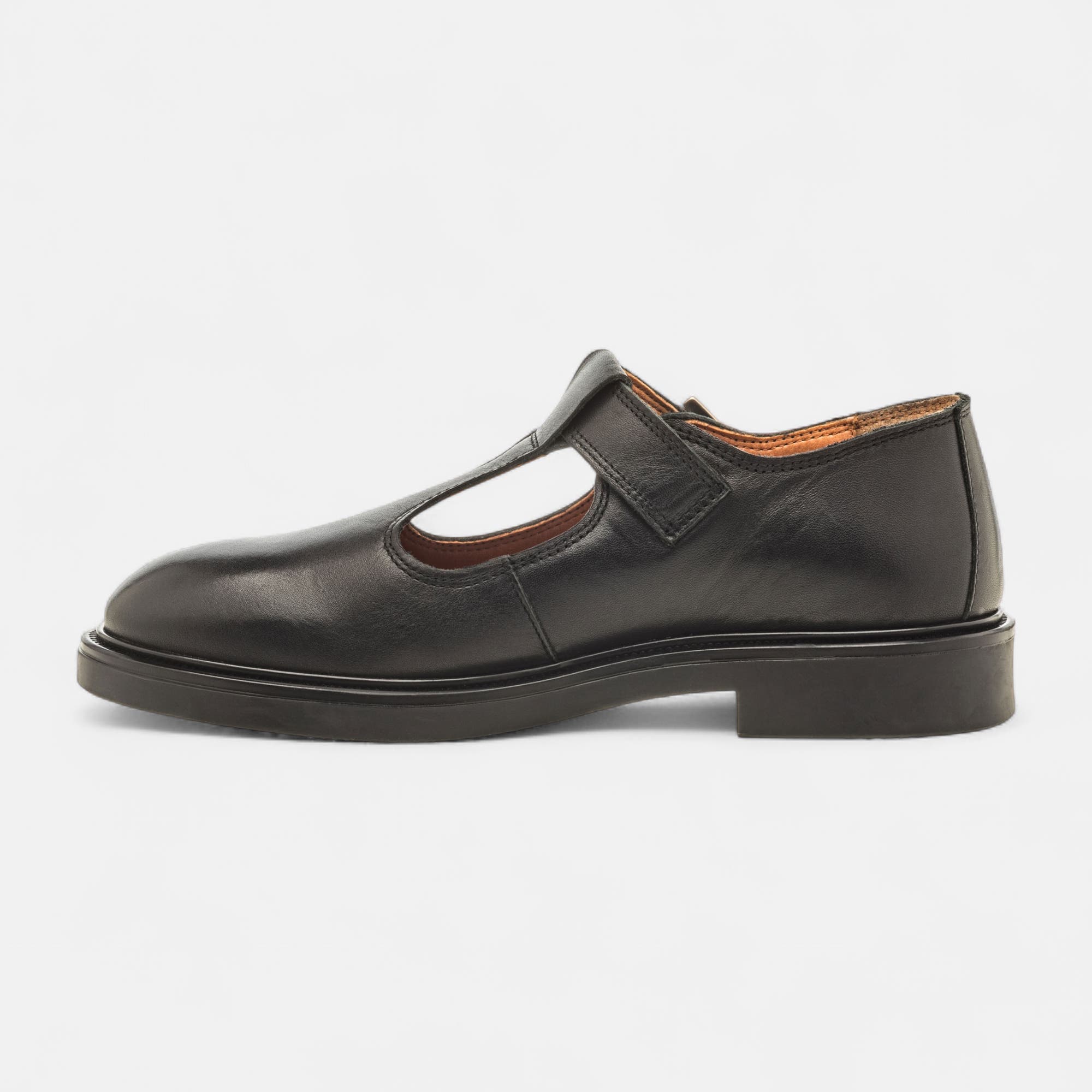 Babies Femme en cuir noir