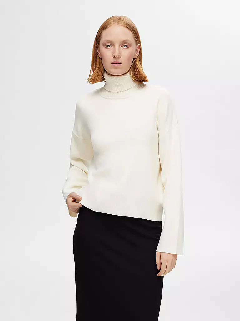 SELECTED FEMME Rollkragenpullover  SLFKAMMA creme