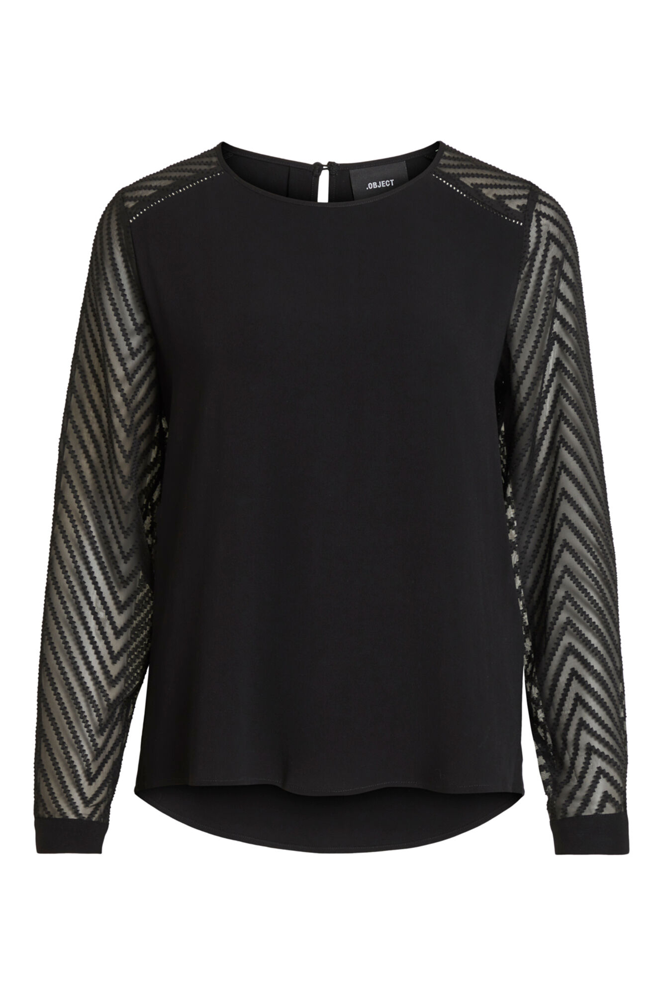 Blusa com mangas fantasia - Preta