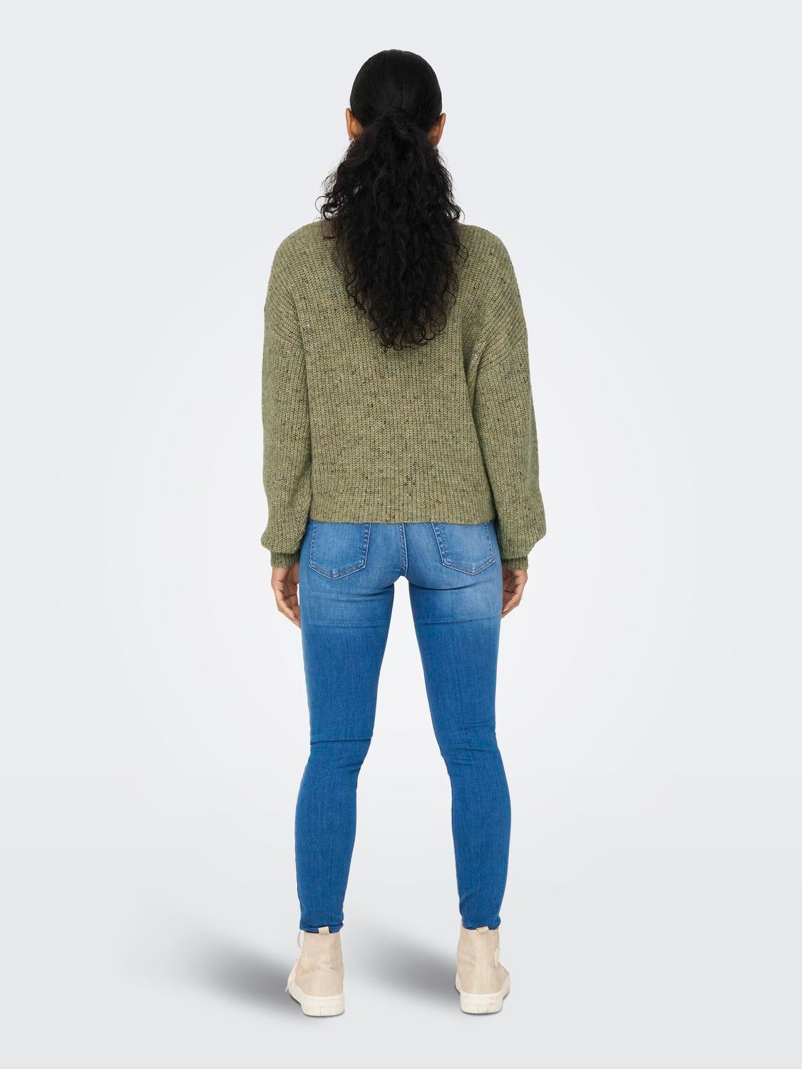 ONLVENEDA Strickpullover Sage Green