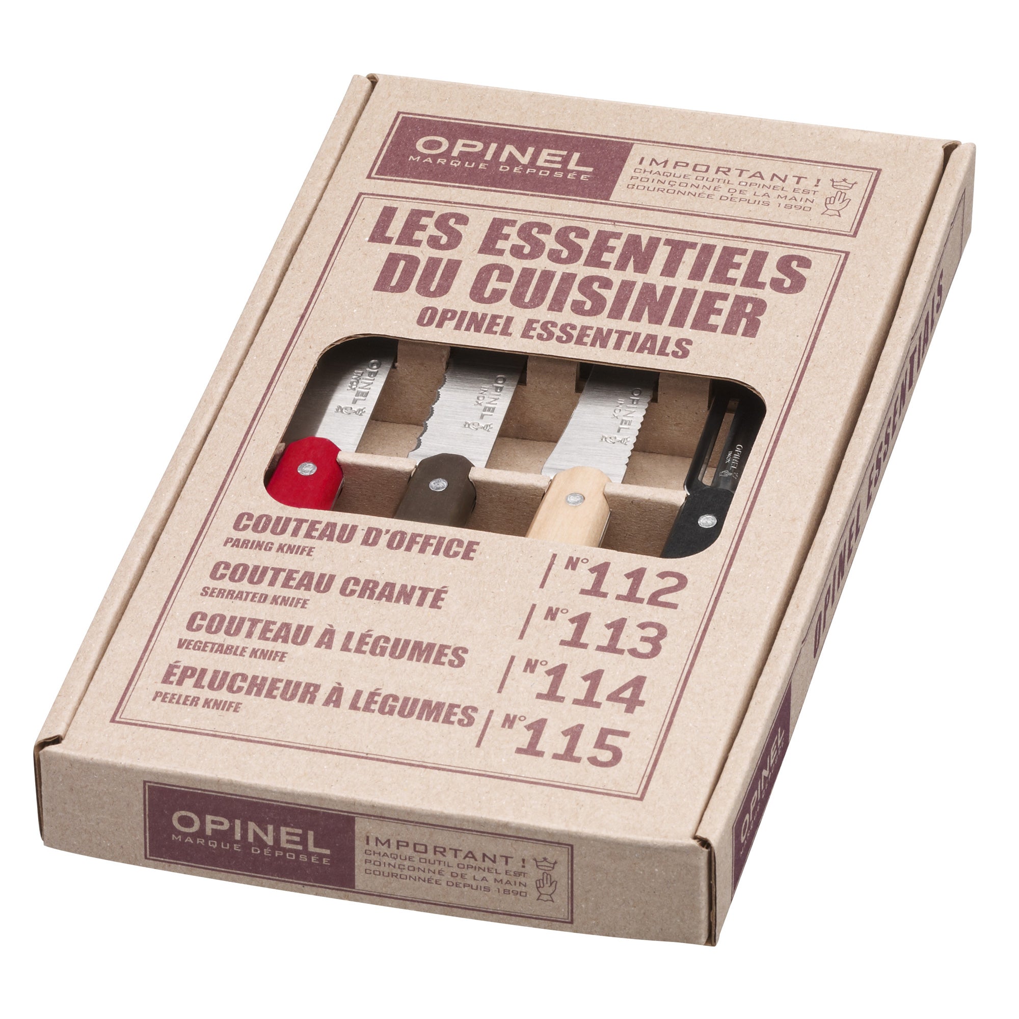 Opinel Les Essentiels Messenset 4 st.