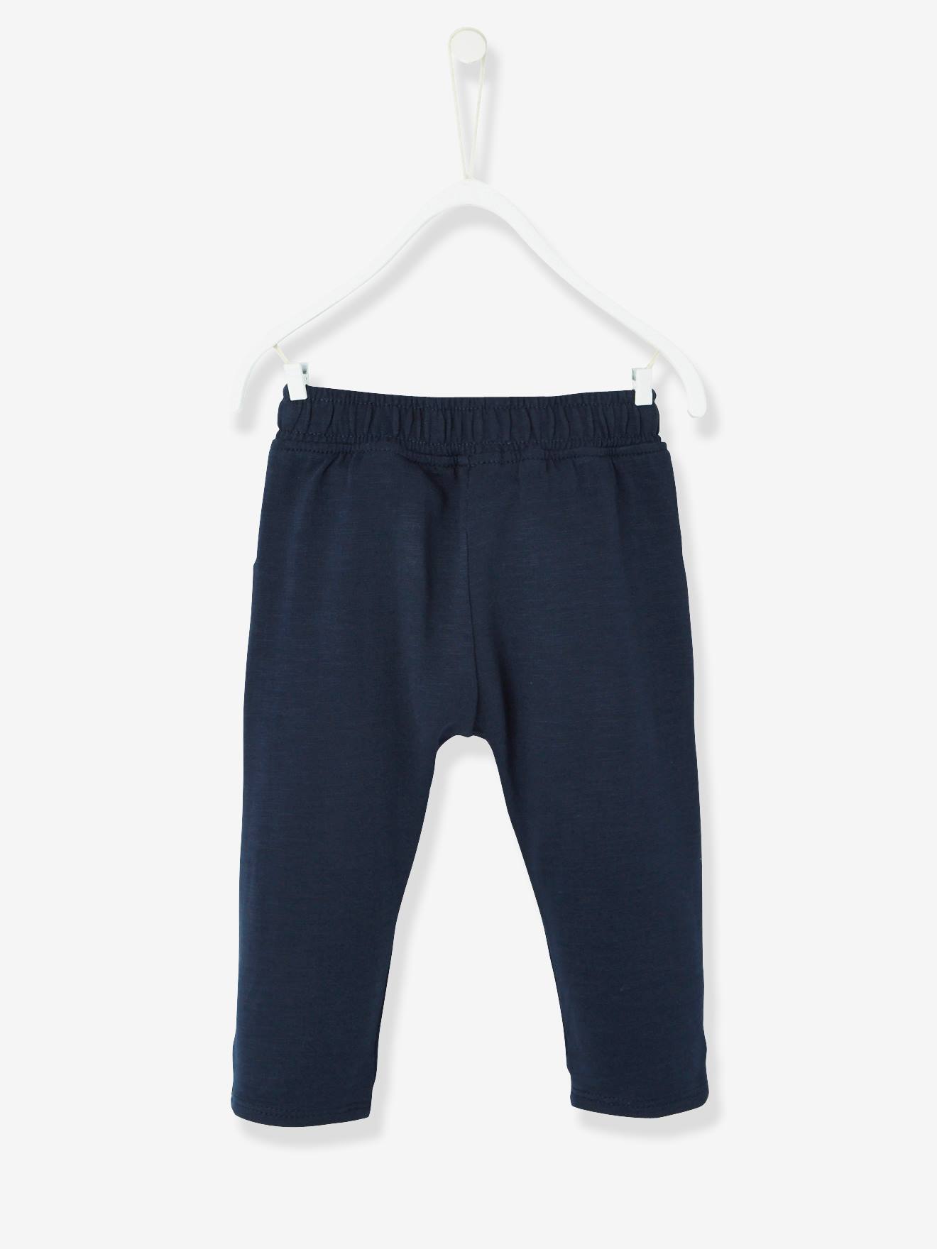Calça de lã lisa bege claro para bebê menino