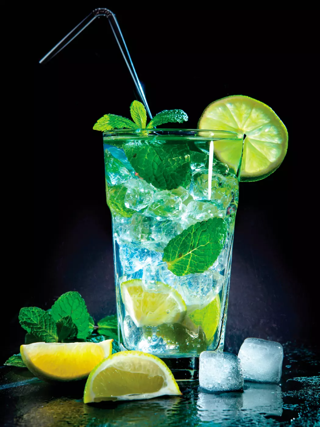 Glasbild 30 x 40 cm Mojito IV