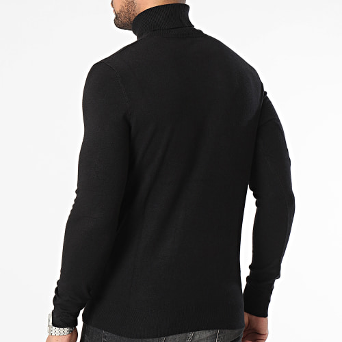 Pull Col Roulé Noir