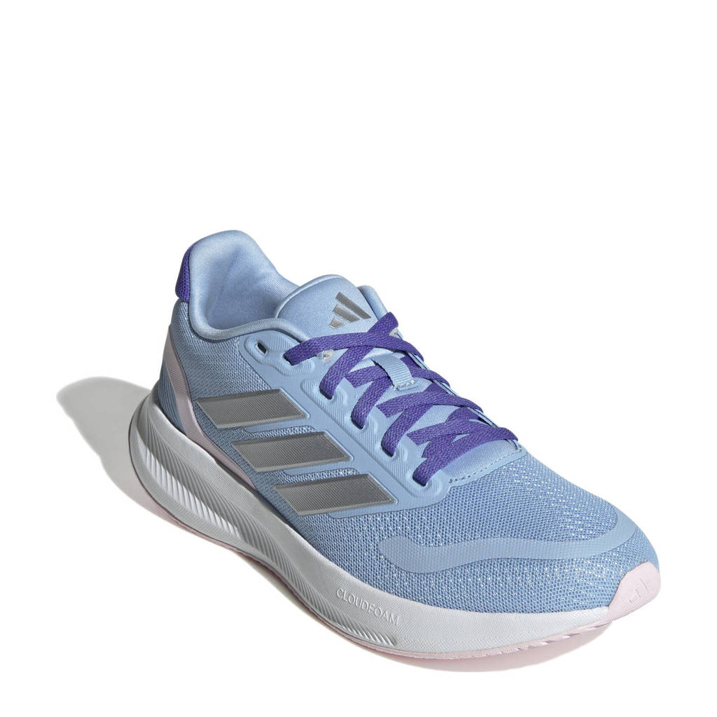 adidas Runfalcon 5 sneakers lichtblauw/zilver metallic