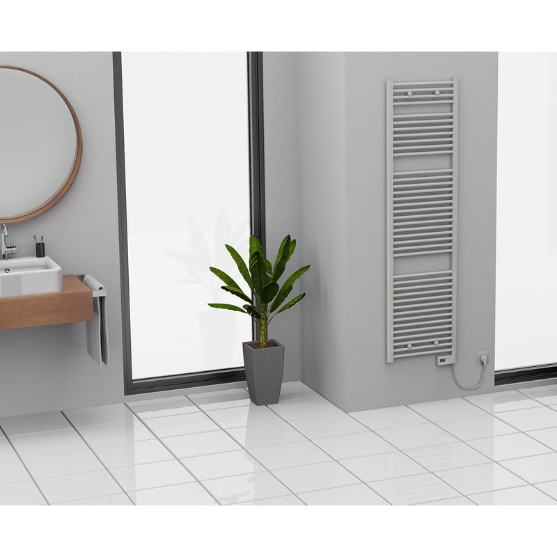 Eisl elektrische badkamerradiator wit 1800x500mm 800W