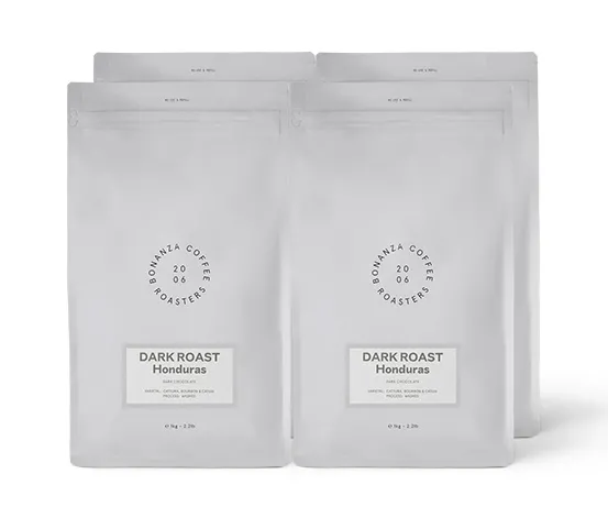 Bonanza Coffee Roasters - Dark Roast - Omni-Roast - 4 x 1 kg Ganze Bohne