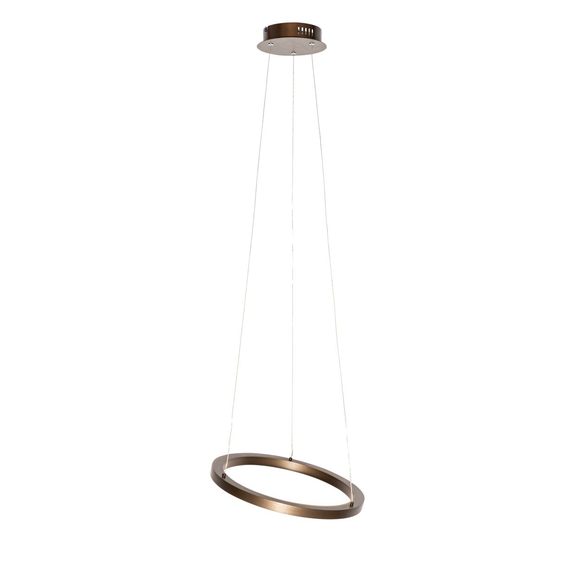 Hanglamp brons 40 cm incl. LED 3-staps dimbaar - Girello