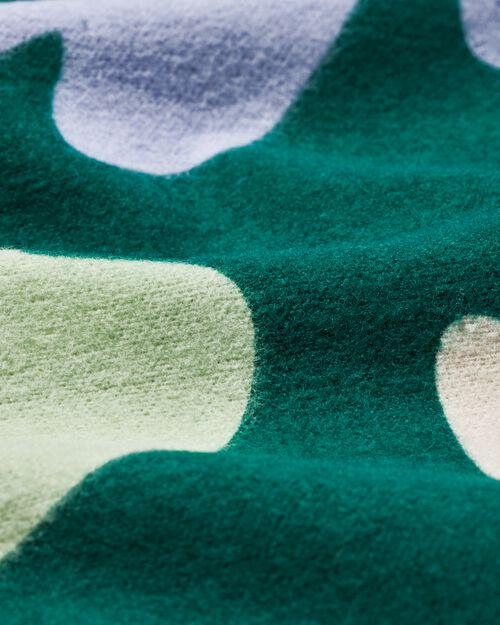 housse de couette flanelle 240 x 200/220 feuilles vert