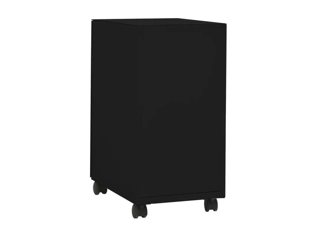 Classeur mobile Noir 30x45x59 cm Acier