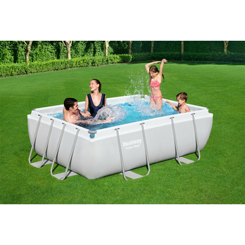 Bestway zwembad Power Steel rechthoek 282x196x84 cm met filterpomp