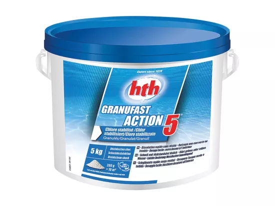 Chlore choc multifonction Granufast 5 actions 5 kg - HTH